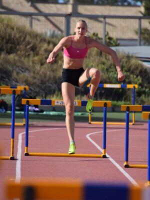 Agata Zupin hurdles athlete