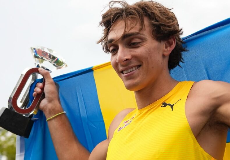 Armand Duplantis pole vault champion