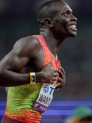 Emmanuel Wanyonyi running