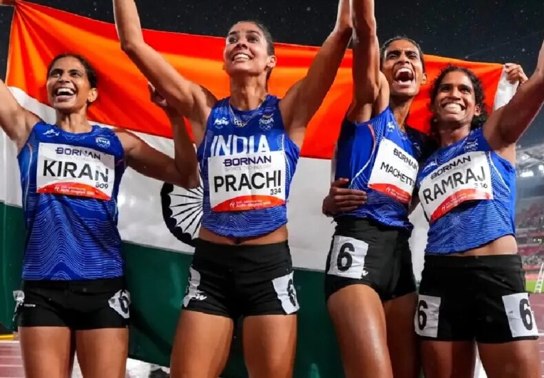 India women 400m relay